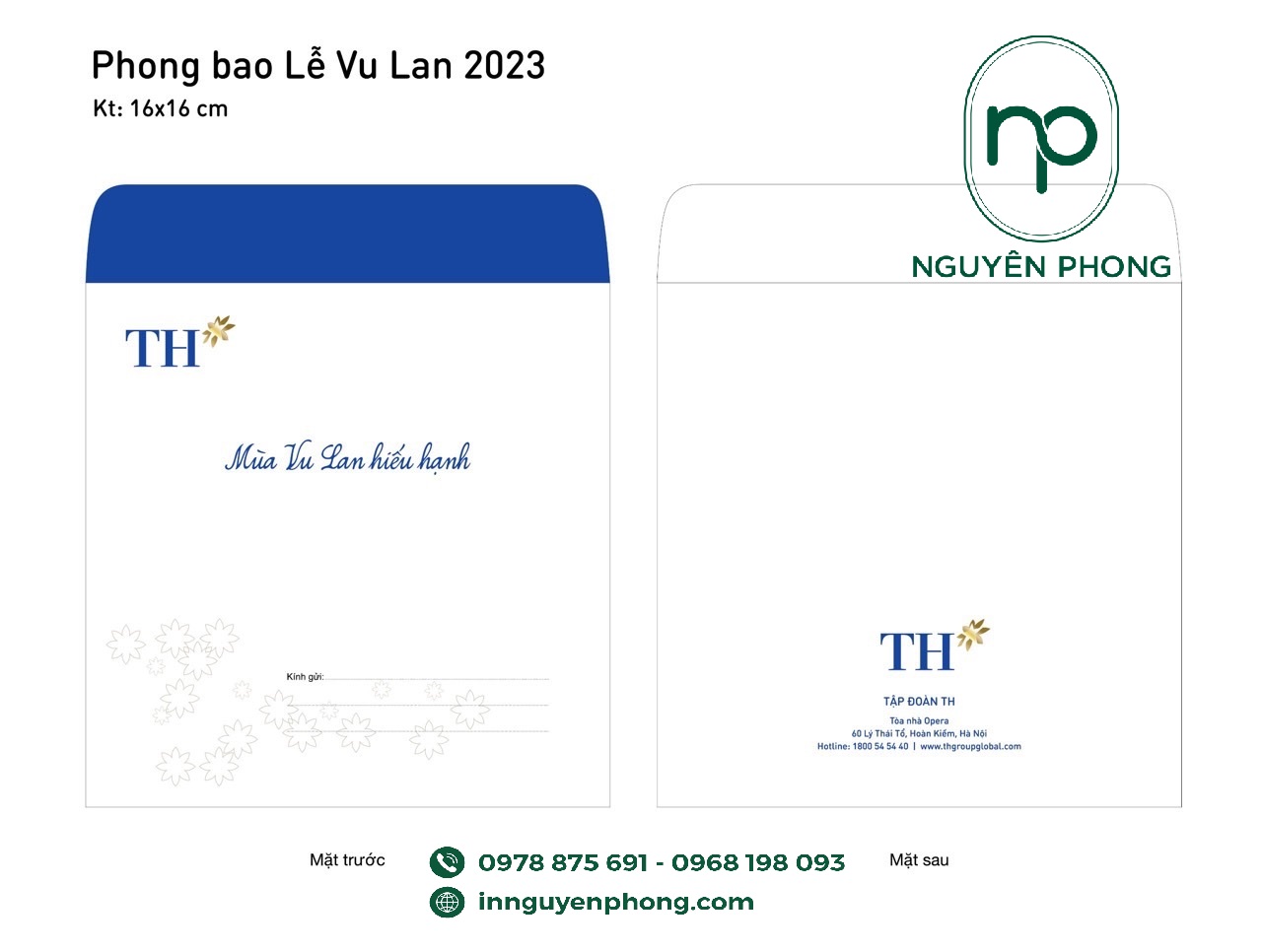 Phong bì thiệp mừng ngày lễ Vu Lan